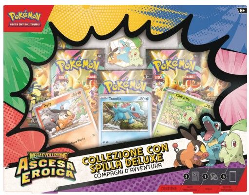 Pokemon Ascesa Eroica Collezione con Spilla 